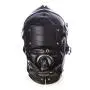 yIFeNG Leather Bondage Gimp Lockable Blindfold & Dildo Penis Mouth Gag Head Fetish Hood with 2 Nose Holes BDSM Mask Hood yIFeNG Leather Bondage Gimp Lockable Blindfold & Dildo Penis Mouth Gag Head Fetish Hood with 2 Nose Holes BDSM Mask Hood