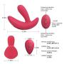 Wearable Vibrate Things for Women Six Toys for Women Bullet Multi Frequency T-Shape Couple Love Stimulation Promote Toys(Red)