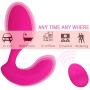 Dual Motor G-Spot Stimulator Anal Vibrator with Wireless Remote Sex Toy for Male Female Couples Silicone Clitoris Vagina Prostate Massager (Rose)