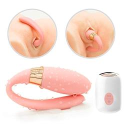 Wireless Wearable U Shape Couples Love Stimulation Vibrating Toy with Strong Patterns Handsfree Remote Control USB Waterproof Wand