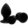 Silicone Anal Sex Toy,Unisex Anal Trainer Kit Butt Plug Set (Three-Piece Suit) (Black) Silicone Anal Sex Toy,Unisex Anal Trainer Kit Butt Plug Set (Three-Piece Suit) (Black)