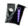 LoveI Anal Sex Toy Beads Butt Plug Heart Shaped Prostate Massager with Safe Pull Ring Handle Soft Carry Bag Unisex G Spot - Purple LoveI Anal Sex Toy Beads Butt Plug Heart Shaped Prostate Massager with Safe Pull Ring Handle Soft Carry Bag Unisex G Spot - Purple