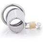 GKWJD-Chástí-ty Belt Cock Lock Anti-Off Belt Metal Confinement Padloc Hypoallergenic Device Suitable for Men -T41 (Size : 45mm)