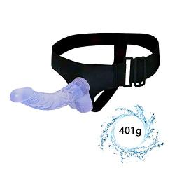 YJJ-SEEX Women Underwear 8 inch Purple Lesbian Couples Strapon Ultra Elastic Harness Strap On for Men Realistic Consoor Strapless Flexible Toys for Lésbián Pants Stráp ǒn Strapless