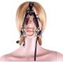 Leather Gold Metal Spider Nose Hook Mouth Plug Toy