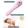 REALGIRL Clitoral&Nipple Sucking Vibrator G Spot Vibrator &Stimulator Dual Adult Sex Toy, 8 Vibration Modes Vagina Massager Waterproof Vibrating Dildo Rechargeable Massager for Solo Masturbation and