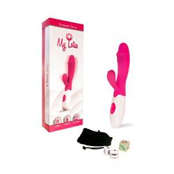 Handheld Personal Wand Massager by MyLotus Wireless & Waterproof - Powerful Multi Speed Vibration - Whisper Quiet - Cordless - Mini - Pink