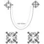 UTIMI Nipple Clip Alloy Breast Clamps with Detachable Chain Silver UTIMI Nipple Clip Alloy Breast Clamps with Detachable Chain Silver