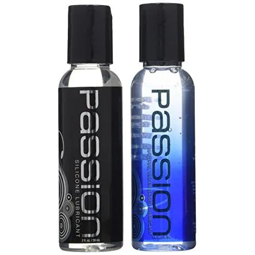 Passion Lubes The Silicone and Water-based Lube Travel Set, 2 Ounce, 2 Count Passion Lubes The Silicone and Water-based Lube Travel Set, 2 Ounce, 2 Count
