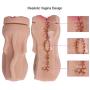 Men Fancy Cup Pocket Lifelike-Pusseýs with Soft Skin Ribbed Tunnel for Male Games