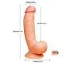 ALICIAF 8.7in Huge Size Lifelike Silicone Soft Ďîldɔ Waterproof Realistic Soft-Dîldɔ Sexy Toy with Strong Suction Cup for Women Couples #MD-QYM053 Womens Tops