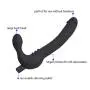 Vibrating Strapless Strap on Dildo Vibrator Silicone USB Rechargeable Female Clitoris Stimulate G-Spot Massager Adult Sex Toys for Lesbian and Women