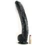 Doc Johnson Classic - Dick Rambone - 14.5 Inch Dildo with Suction Cup - 7.38 in. Girth and 13.4 in. Insertable Length - O-Ring Harness Compatible - Black