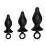 Trinity Vibes Anal Pacifiers Set Of 3, Black