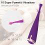 G-Spot Vibrator, Enlove, Clitoral Nipple Vagina Silicone Vibrator with 10 Rotating Vibration Modes, Waterproof Adult Sex Toys for Women Female Ejaculation and Couples Play, Purple