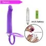Haiya 10 Speed Vibrating Double Penetration Strapon Anal Dildo