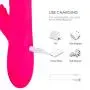 ZEMALIA G Spot Rabbit Vibrator Dildo for Women 30 Modes Waterproof Dual Motor Rotating & Telescopic Vibrator Clitoral Vaginal Stimulation Anal Play Sex Toys Rechargeable