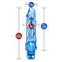 Eden 9" Soft Large Thick Realistic Vibrating Dildo - Multi Speed Powerful Vibrator - Sex Toy for Women - Sex Toy for Adults (Blue) (Blue)