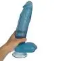 Massaging 12in Women Double Pleasure Suction Massager - Hand Free Play - T2021E (Color : Blue)