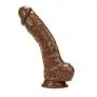 Relax Woman 10 Inch Silicone Realistic Tools Female Waterproof for Women - Brown - Feizhuanjiyin1.3