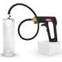LeLuv Black Maxi Penis Pump Premium Silicone Hose Kit 9 inch Length x 2.50 inch Diameter Cylinder