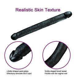 DJKFHIU Double-Ended Huge Flexible Dual Density Rod for Women Men-18.15inch DJKFHIU