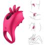 Tongue Ring Soft Silicon Vibrating Clock Ring Delay Lasting Enhance Lock Fine Rings for Men Time Delay Exercise