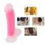 Silicone Dildo 8.5inches with Suction Cup Realistic Cock Penis Double Layered Dong