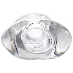 Master Series Tight Hole Clear Ribbed Penis Sheath