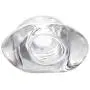 Master Series Tight Hole Clear Ribbed Penis Sheath