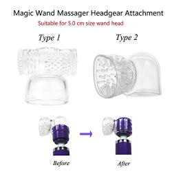 2 Style Standard Massage Wand Head Accessories - Silicone Multi Tools