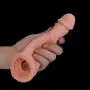 Skin 10inch Pê-NIS Sleeve Vib-ratór Reusable Cóndoms for Men Pê-NIS En-la-rgement Delay Ejacuation Trainer Pê-nisring Cóndom Condones Safer