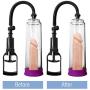 Vacuum Mans Manual Penis Pump with Powerful Suction for Maxium Width with Easy Grip Pump Handle & Includes Free Cock Ring