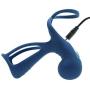 Renegade - Gladiator - Rechargeable Silicone Vibrating Remote Control Penis and Testicle Harness - Blue