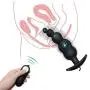 YiFeng Vibrating Butt Plug, Waterproof Silicone Anal Beads Plug with 12 Stimulation Modes for Male, Female and Beginner YiFeng Vibrating Butt Plug, Waterproof Silicone Anal Beads Plug with 12 Stimulation Modes for Male, Female and Beginner