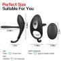 Vibrating Cock Ring with Tongue, Male Penis Ring & Waterproof and Rechargeable Clitoral Stimulator, Remote Control Sex Toy for Couple Play