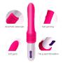 45 Mm Telescopic Distance Rechargeable Automatic Retractable Multispeed Body Vibrating Massager Machine with Suction Cup for Adult Toys