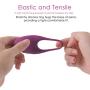 SVAKOM Wendy Vibrating Cock Ring Vibrator Powerful Full Silicone Penis Ring Waterproof Rechargeable Longer Lasting Erection Adult Sex Toy for Men Couples (Violet)