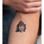 Thug Ink Temporary Tattoos - Volume I - 10 Temporary Tattoos ~ Face Tattoos ~ Teardrop, Cross, Praying Hands, etc~ Thug Life ~ Fake Tattoos ~ Water-transfer Tattoos