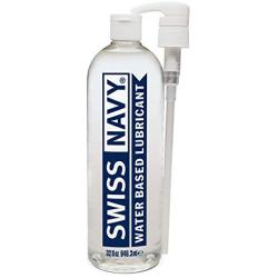 Swiss Navy Premium Water Based Lubricant, 32 oz, MD Science Lab