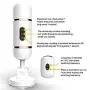 LSANNUY Relax Massage Wand Telescopic Distance Rechargeable Automatic Retractable Multispeed Body Vibrating Massage Wand Machine with Suction Cup for Adult Toys Hands Free Silicone Pleasure Toy