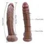 MXJYB 12.2 inch Huge Long Handsfree Female Personal Massager Lifelike Big Monster Massage Wand Flesh MXJYB MXJYB 12.2 inch Huge Long Handsfree Female Personal Massager Lifelike Big Monster Massage Wand Flesh MXJYB
