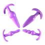 Relax Toy Amal Plug Buttpluģ for Women Extremely Soft Anales Trainer Pleasure Toy Silicone Waterproof for Adult and Couple Play Purple