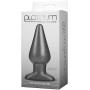 Doc Johnson Platinum Premium Silicone - The Super Big End - 5.5 in. Long and 2.3 in. Wide - Large Silicone Butt Plug with Flared Safety Base - Advanced Anal Toy - Charcoal