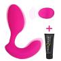 Dual Motor G-Spot Stimulator Anal Vibrator with Wireless Remote Sex Toy for Male Female Couples Silicone Clitoris Vagina Prostate Massager (Rose)