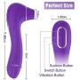 Clitoral Sucking Vibrator G-spot Stimulator for Women, Rechargeable Clit Dildo Vibrators with 10 Suction & Vibration Modes for Nipple and Vagina Massage, Fondlove Adult Sex Toys for Solo or Couples