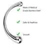 316L Stainless Steel G-Spot Wand Massage Stick Pure Metal Penis P-Spot Stimulation Anal Plug Dildo Sex Product for Women Men Gay