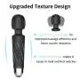 Wand Massager with 20x Magic Multi-Speed Vibrations, Cordless, Waterproof, Personal Handheld Electric Massager for Neck Shoulder Back Body Massage, Sports Recovery Muscle (Black Mini) Wand Massager with 20x Magic Multi-Speed Vibrations, Cordless, Waterproof, Personal Handheld Electric Massager for Neck Shoulder Back Body Massage, Sports Recovery Muscle (Black Mini)