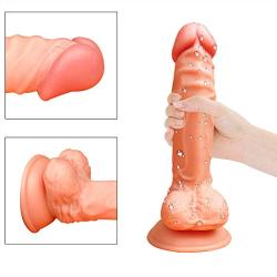 Guiseniour 8.27 Inch Female Realisticc Lifelike Toys for Women Silicone Tools with Suctionn Cup