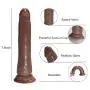 7.9 inch Realistic Dildo for Beginners with Suction Cup Lifelike Fake Penis for Women Adult Sex Toys for Vaginal G-spot and Anal Play(Brown)